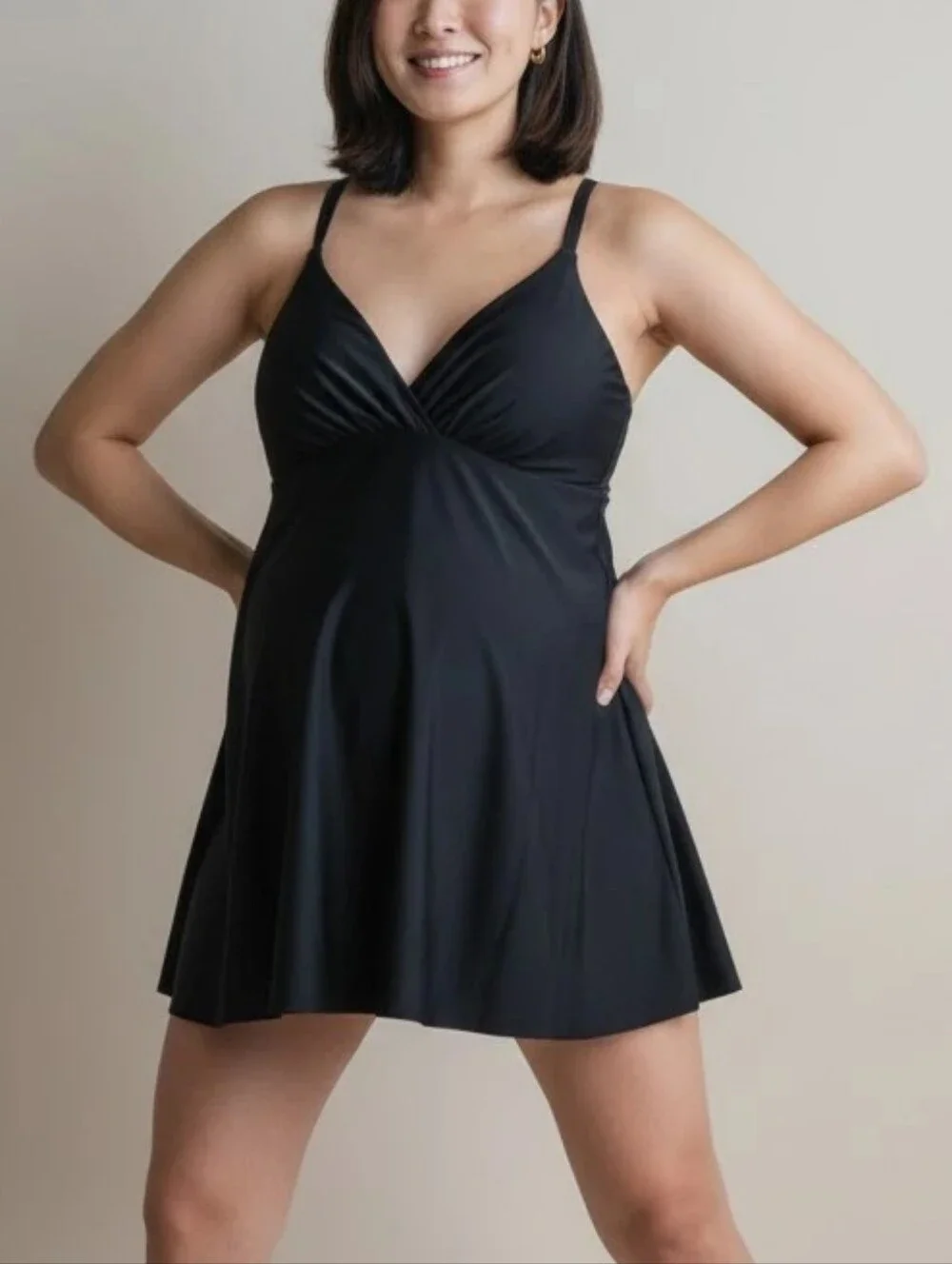 Black Women's Swimsuit Onepiece 4XL